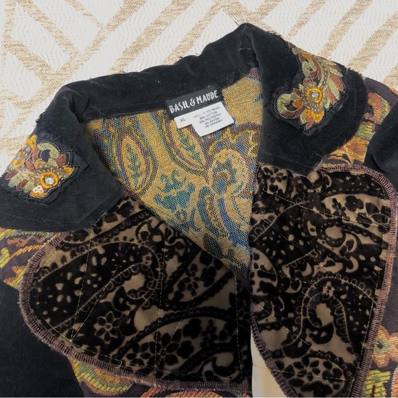 Basil & Maude Embroidered Velvety “Stevie Nicks” Jacket - Picture 3 of 16